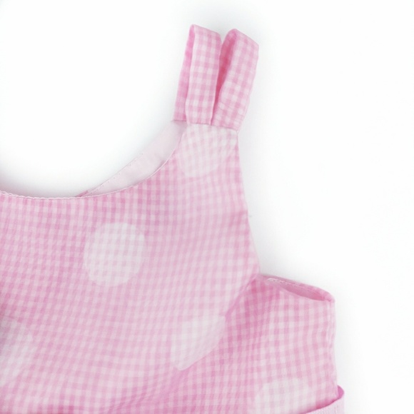 Pretty in Pink gingham satin tulle toddler dress - Picture 5 of 7